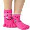Popular comfortable children latex toe socks, cheap toe socks, baby toe socks