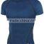 OEM custom order china manufacturer sport running short sleeve compression shirt