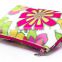 Promotional Charming Printed flower cosmetic bags for women