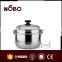 one layer two steam piece industrial Stainless Steel steam cooking pot