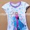 Kids Baby Girls Cotton Princess Cartoon Frozen Queen Elsa Snowman T-Shirts Tops elsa dress cosplay costume in frozen