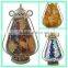 Wholesale Mosaic glass mini metal candle holder lanterns