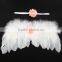Cute Decorative Feather Costume Wings For Baby Photo Props,ribbon Flower Headband Sets