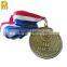 Custom Gold Silver Bronze Sports Medal with custom sublimation ribbon                        
                                                                                Supplier's Choice