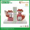 wood bookend with fox icon wooden desk organizer for kids bookends