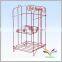 New design modern floor standing black metal display rack for newspaper