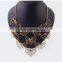 Retro design alloy jewelry hollowed-out wing multilayer statement necklace