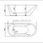 SUNZOOM fiber glass tub,oval hot tub spa,wholesale plastic tub