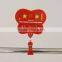 Portable cute advertising sign holder with clips