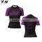 Blank women short sleeve mma rash guard