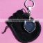 customized engraved crystal keychain heart shape