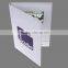 2015 most popular souvenir 4.3" video postcard,LCD video book,video brochure with hard cover