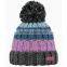 CUSTOM LOGO KNITTED POM POM WINTER BEANIE HAT