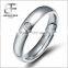 New Rose Gold Tone Stainless Steel Promise Ring Engagement Wedding Band for Ladies 4mm