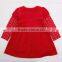 (H2005) Nova kids brand children long sleeve winter spring dress with corduroy children dresses