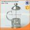 tempered glass tea/coffee pot and stainless steel pump lid