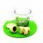 Ivory Yellow Cute Monkey Silicone Tea Infuser with Drip Tray