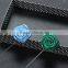 Custom handmade felt fabric rose lapel pins rolling flower pins