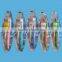 Nylon bristle tooth brush with dental floss and dental floss pick