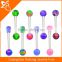 Colorful vibrating tongue barbell sweet body jewelry barbell