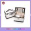 Fashionable Leather Packaging Set Box with Mirror & Leather Storage Box With Double Drawers