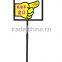 A3 Metal Round Base Telescopic Pole Restaurant Menu Display Stands
