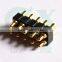 SMT female male spring loaded double row 10pin pogo pin connector in PCB