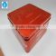 Metal square empty tin box for packing