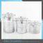 Hot Sale Hanging Silver Mercury Glass Votives Tealight Holder Ribbed Glass Jars For Candle