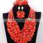 High Quality African Coral Beads Jewelry 2015 New Design for Nigerian Wedding Beads/African Crystal Beads Jewelry Set for women                        
                                                Quality Choice