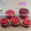 15-200g Red classic double wall decorative cream jars
