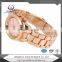 customize rose gold hand watch for girl ladies
