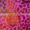 3D floral burn-out print polyester flocked woven velvet fabric