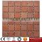 IMARK Honed Red Color Travertine Marble Stone Mosaic Tile Backsplash Tile for Wall Backsplash Code IVM7-030