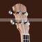 21inch soprano ukulele zebrawood ukulele china wholesale ukulele (UK21-60)