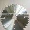 Wood cutting TCT saw blade with rakers