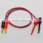 4mm Banana Plug to Test Hook Clip Test Lead Cable For Multimeter