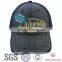 Straw material front panel mesh cap