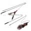 QQPet Toy Telescoping Fishing Rod Spin Feather Cat Toy Cat Fishing Rod Toy