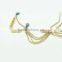 women birthday gift alloy chain,tophus beads indian hair jewelry,head accessory
