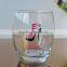 Transparent blown scotch whisky glass cup/rock whisky