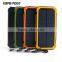 12000mAh solar mobile battery hook power charger for travel