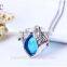 wholesale fashion women essential oil diffuser necklace love heart locket pendant