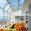 Made in china glass sunshine house,balcony glass house, aluminum glass villa sun room