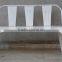 INDUSTRIAL IRON THREE SEATER BENCH