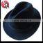 NEW style black wool felt Mens fedora hat short brim