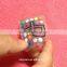 Colorful childhood rubebr badge,sewn on PVC rubber label for children clothes