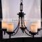 New Modern Pendant Light Hanging Edison Bulb Designer Amber Glass Indoor Lamp