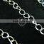 2inches silver plated brass oval extension chain for DIY necklace jewelry supplies findings 1312023