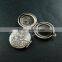 27mm Vintage Style Antiqued Silver Flower Photo Locket Pendant Charm DIY Supplies 1113026
